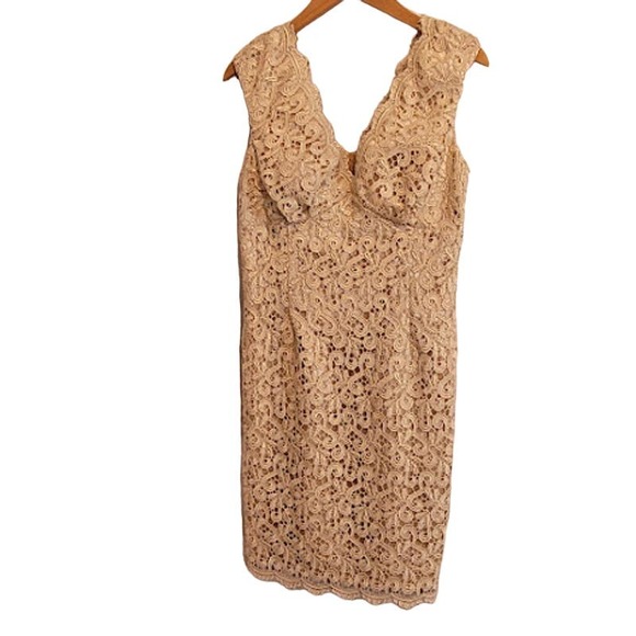 MARINA Dresses & Skirts - Marina dress- gold lace - size 8